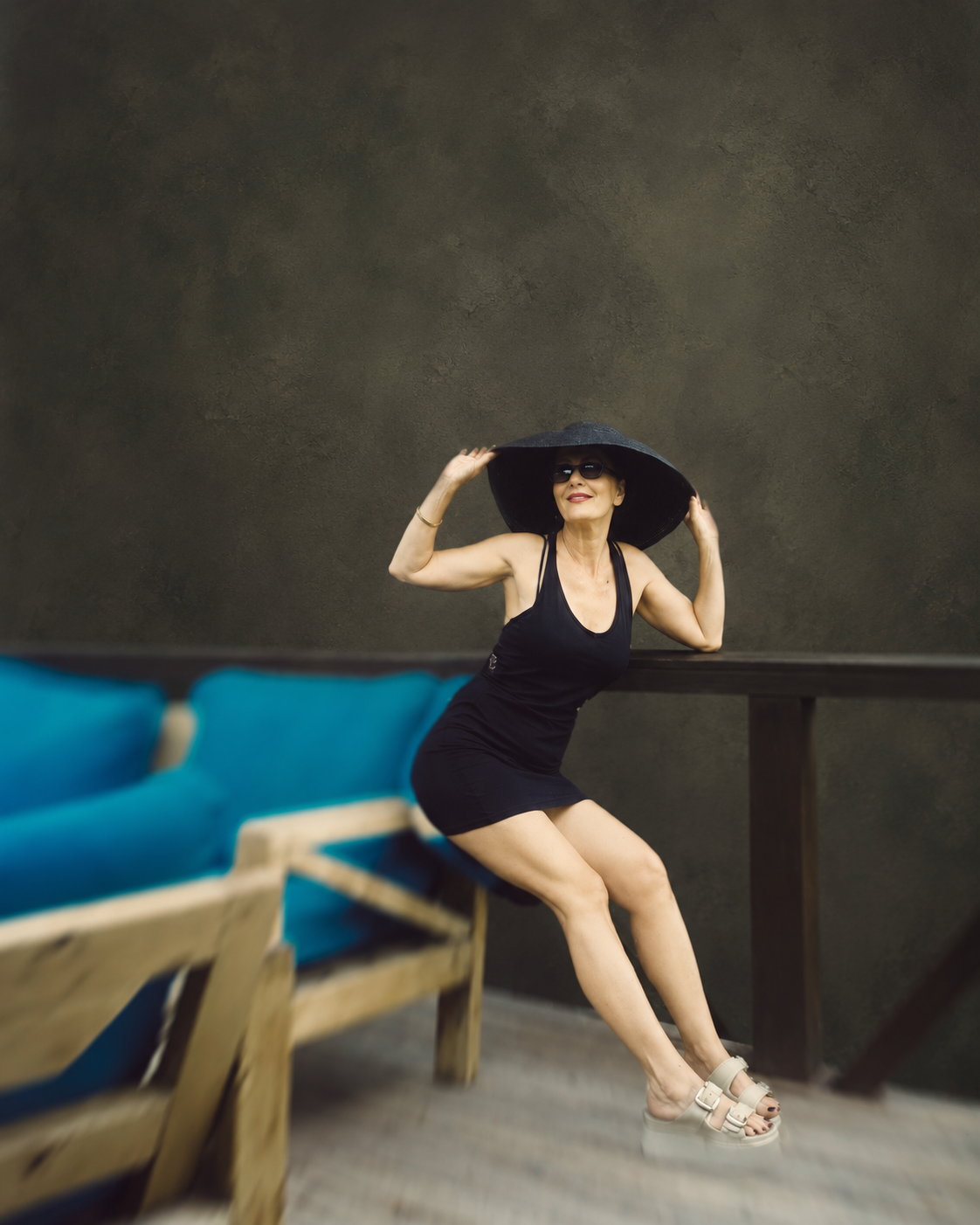 Ilka Lichi — portrait 4 with edited dark background